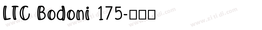 LTC Bodoni 175字体转换